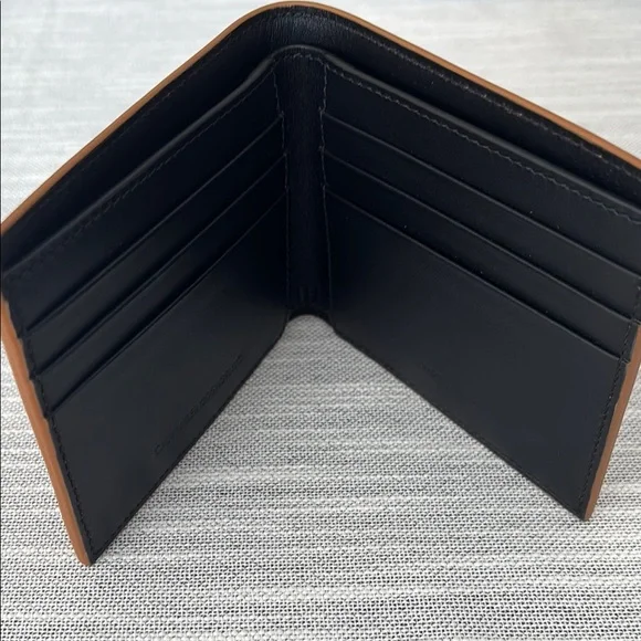 NWOT Calvin Klein 205W39NYC Tan Leather Men’s Wallet - Picture 4 of 6